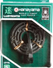 Hanayama Cast Metal Brainteaser Puzzles - Labyrinth Puzzle (Level 5)
