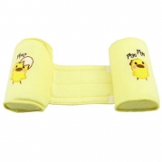 TinkSky Cute Baby Newborn Infant Toddler Soft Cotton Anti-Roll Sleeping Pillow Safe Sleep Head Positioner (Yellow)