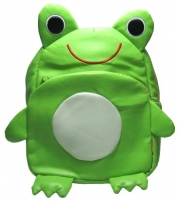 Gaorui Children Toddler Kid's Leather School Bag Animal Fruit Cartoon Backpack 14 Styles - Frog Pattern