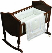 Baby Doll Bedding Royal Classic Cradle Bedding Set, Blue