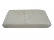 American Baby Company Heavenly Soft Minky Dot Fitted Contoured Changing Pad Cover, Ecru Puff