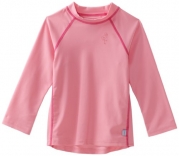 i play. Unisex-baby Infant Long Sleeve Rashguard Shirt, Pink, Small/6 Months