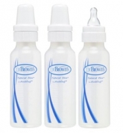 Dr. Brown's 3 Pack BPA Free Polypropylene Bottle, 8 oz