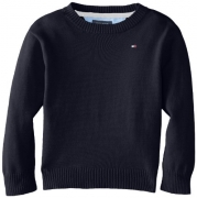 Tommy Hilfiger Baby-Boys Infant Derrill Pull Over Sweater, Swim Navy, 18 Months