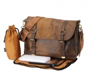 OiOi Satchel Diaper Bag - Jungle Leather