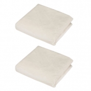 American Baby Company Heavenly Soft Chenille Contoured Changing Table Cover - 2 Pack, Ecru