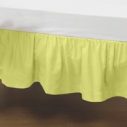 Portable Crib Solid Dust Ruffles - Color: Yellow