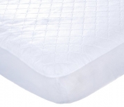 Carter's Keep Me Dry Waterproof Fitted Quilted Crib Pad, 2 White Pads