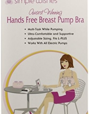 Simple Wishes Hands Free Breastpump Bra, Black, L-Plus