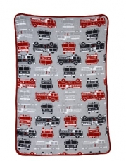 Carter's Toddler Printed Coral Fleece Blanket, Fire Truck