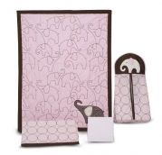 Carter's 4 Piece Crib Bedding Set, Pink Elephant