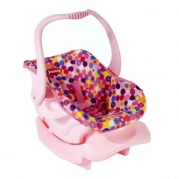 Doll Or Stuffed Toy Car Seat - Pink Dot