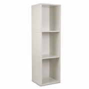 Way Basics EcoFriendly Triple Storage Cube Plus White
