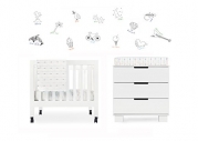 Babyletto Alphabets 4-Piece Mini Crib Set