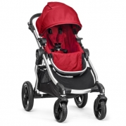 Baby Jogger City Select Silver Frame Stroller, Ruby