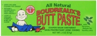 Boudreaux's Butt Paste Diaper Cream, All Natural, 2 Ounce