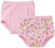 Green Sprouts Girls-baby Infant Training 2 Pack Underwear, Pink, 24 Months
