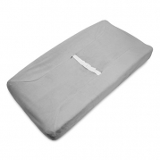 American Baby Company Heavenly Soft Chenille Fitted Contoured Changing Pad Cover, Gray