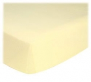 SheetWorld Fitted Pack N Play (Graco Square Playard) Sheet - Soft Yellow Jersey Knit - Made In USA