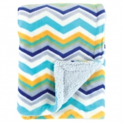 Hudson Baby Double Layer Blanket, Blue
