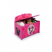 Disney Minnie Mouse Deluxe Toy Box Chest, Pink
