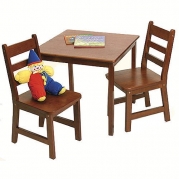Lipper Square Table & Chair Set - Cherry
