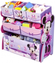 Disney Multi-Bin Toy Organizer, Minnie Mouse