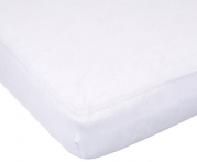 Carter's Easy-Fit Portable Crib Fitted Sheet, White, 2 Count