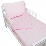 American Baby Company 100% Cotton Percale 4-piece Toddler Bed Set, Pink