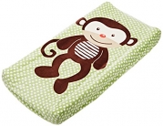 Summer Infant Plush Pals Changing Pad Cover, Green/Brown (Monkey)