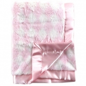 Hudson Baby Plush Blanket with Satin Trim and Backing