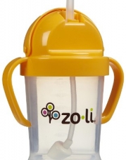 Zoli Baby BOT - Straw Sippy Cup - Orange - 6 oz