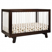 Babyletto Babyletto Hudson 3 in 1 Convertible Crib Collection, Espresso/White, Solid New Zealand Pine