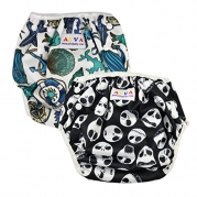 Alva Baby 2pcs Pack One Size Reuseable Washable Swim Diapers SW06-132