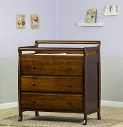 Dream On Me Liberty Collection 3 Drawer Changing Table, Espresso