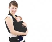 Ultimate Comfort Baby Wrap Carrier in Black ~ The Original 100% Organic Cotton Soft Baby Wrap Carrier ~ BEST GIFT FOR A BABY SHOWER AND THE BEST VALUE ON AMAZON ~ Safe, Soft Fabric That Keeps Babies Warm and Comfortable ~ Soothe and Bond with Your Baby ~ 