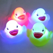 4pc Waterproof Color Change LED Duck Unisex Baby Kids Children Bath Mood Lamp Night Light