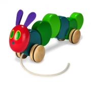 Kids Preferred The World of Eric Carle The Very Hungry Caterpillar Toy, Wood Pull
