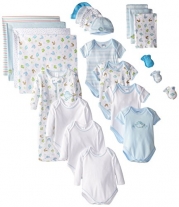 SpaSilk Baby-Girls Newborn 23-Piece Essential Baby Gift Set, Blue Boy, 0-6 Months