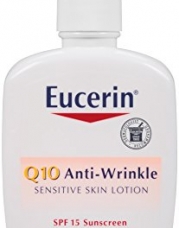 Eucerin Q10 Anti-Wrinkle Sensitive Skin Lotion SPF 15, 4 Ounce