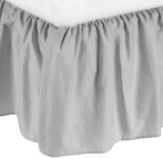 American Baby Company 100% Cotton Percale Portable Mini Crib Skirt, Gray