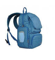 Bebamour Nylon Backpack Diaper Bag Padded Daypack Travel Bag Blue