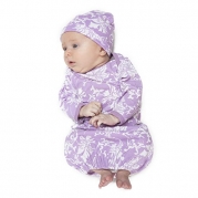 Baby Be Mine Newborn Gown and Hat Set (Newborn 0-3 Months, Helen)