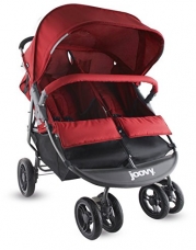 JOOVY Scooter X2 Double Stroller, Red