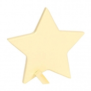 8-Inch Wall Hanging Wood Yellow Star Hang or Stand (with Stand)