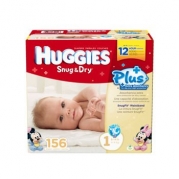 Huggies Snug and Dry Diapers, Size 1, 120 Count