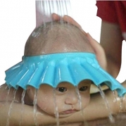 Susen Safe Shampoo Shower Bathing Protect Soft Cap Hat for Baby Children Kids (Blue)