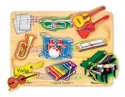 Melissa & Doug Deluxe Wooden Musical Instruments Sound Puzzle