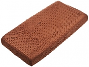 American Baby Company Heavenly Soft Minky Dot Fitted Contoured Changing Pad Cover, Chocolate Puff