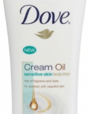 Dove Body Lotion Cream Oil, Sensitive Skin, 13.5 Ounce